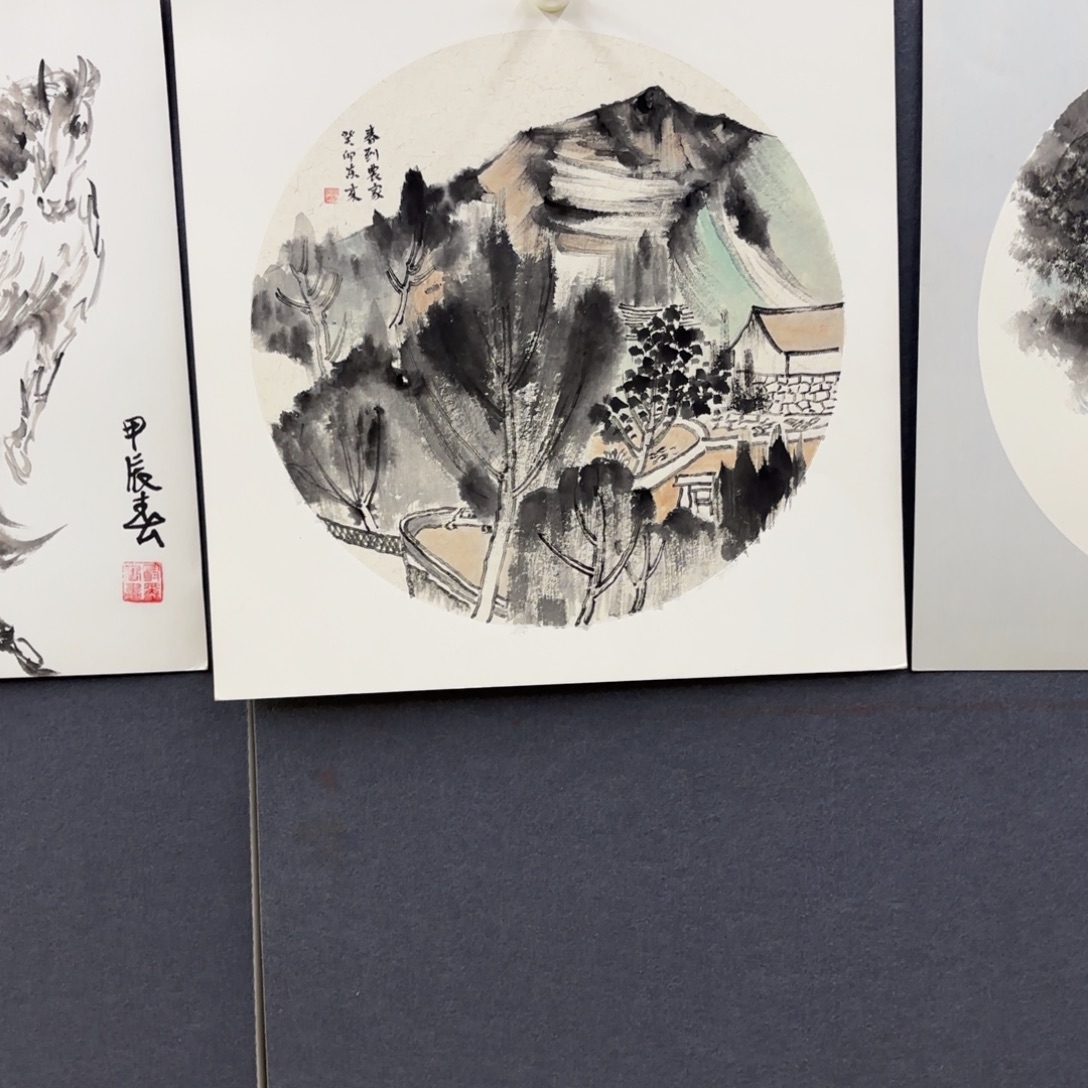 景***缘国画卡纸的制作方法是用