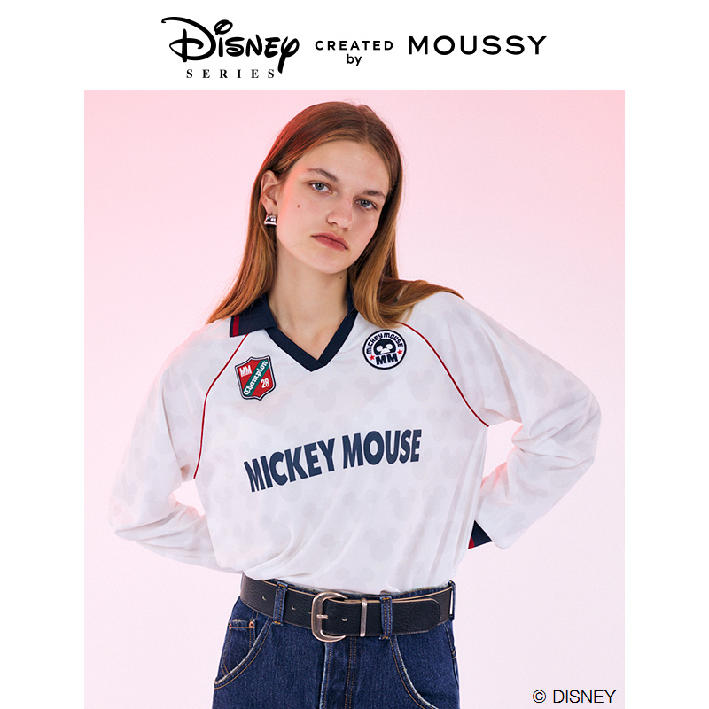 MOUSSY 春季新品迪士尼联名Blokecore米奇T恤女010HAL90-0901