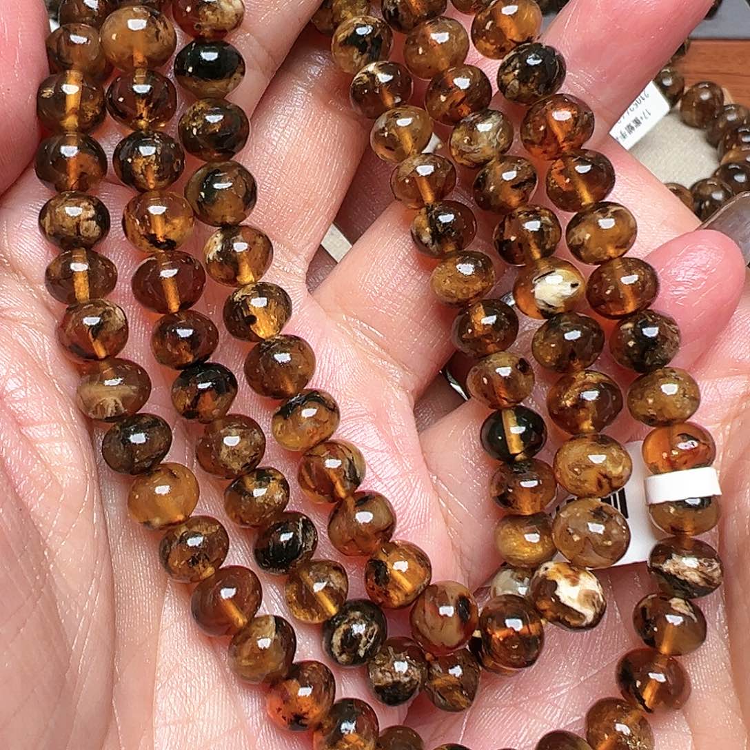 琥珀未镶嵌裸石抚顺琥珀20728八