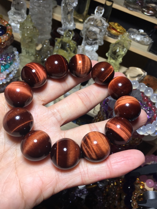 天然红虎眼石20mm手串