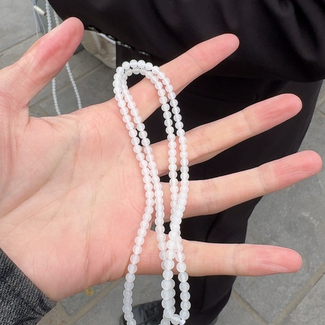 和田玉项链未镶嵌311小翠卡4左右青海料