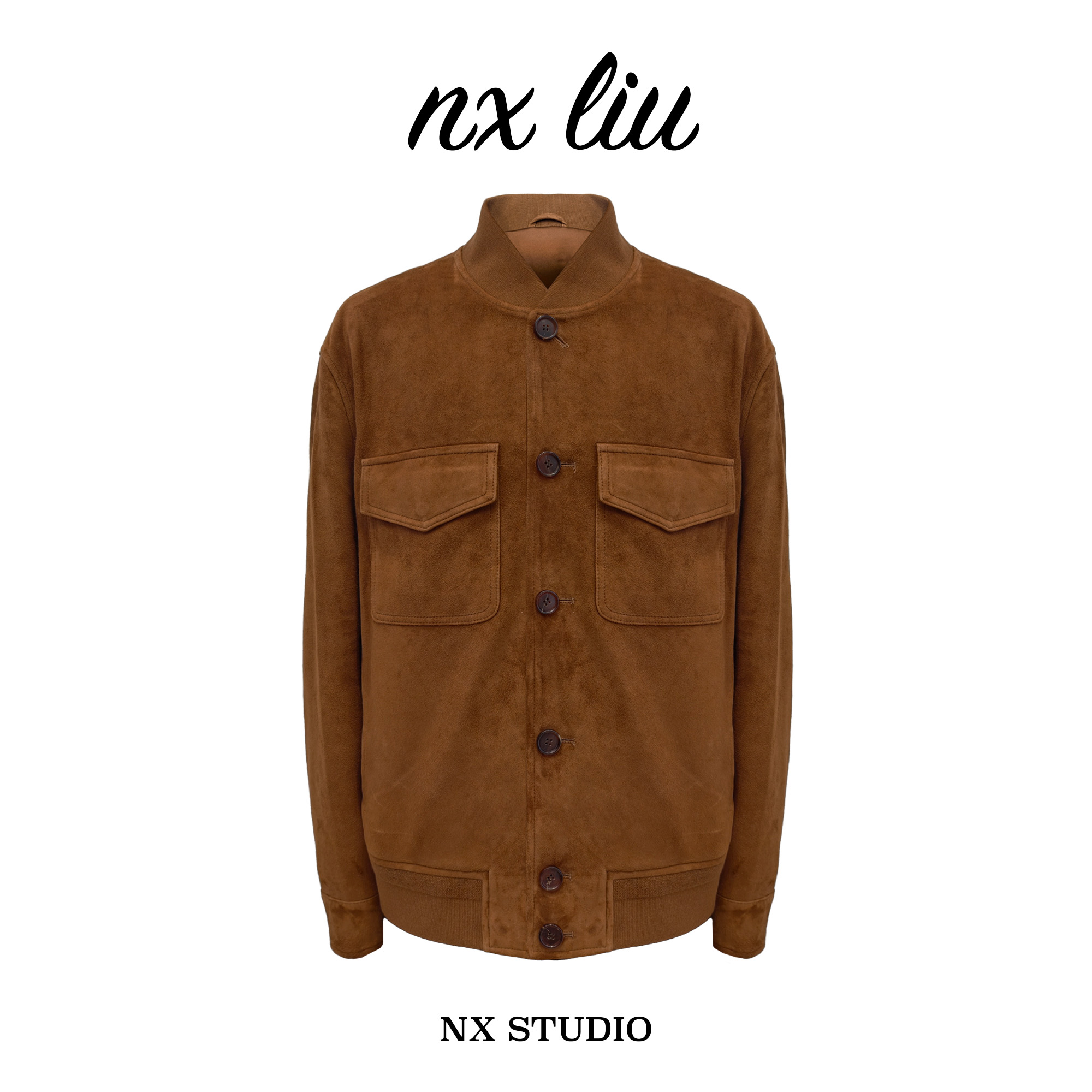 NX南向 羊皮夹克外套50115