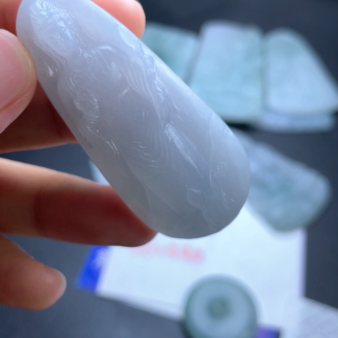 定制翡翠未镶嵌翡翠吊坠