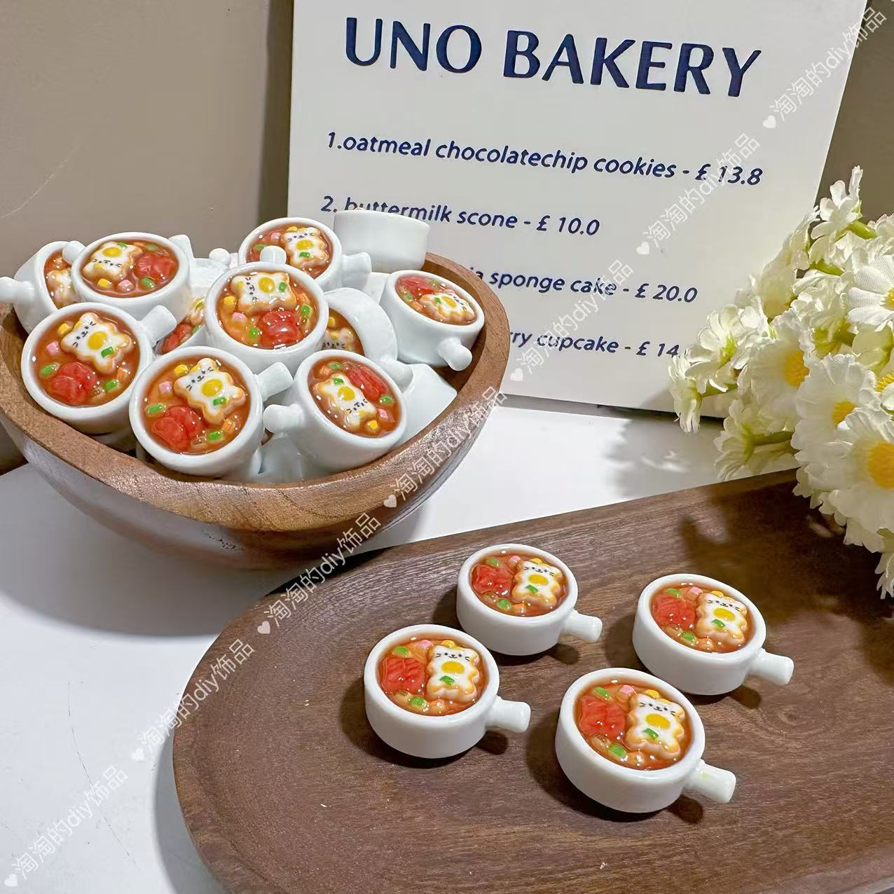 【淘妈定制--小熊煎蛋锅】树脂手工diy饰品可爱配件