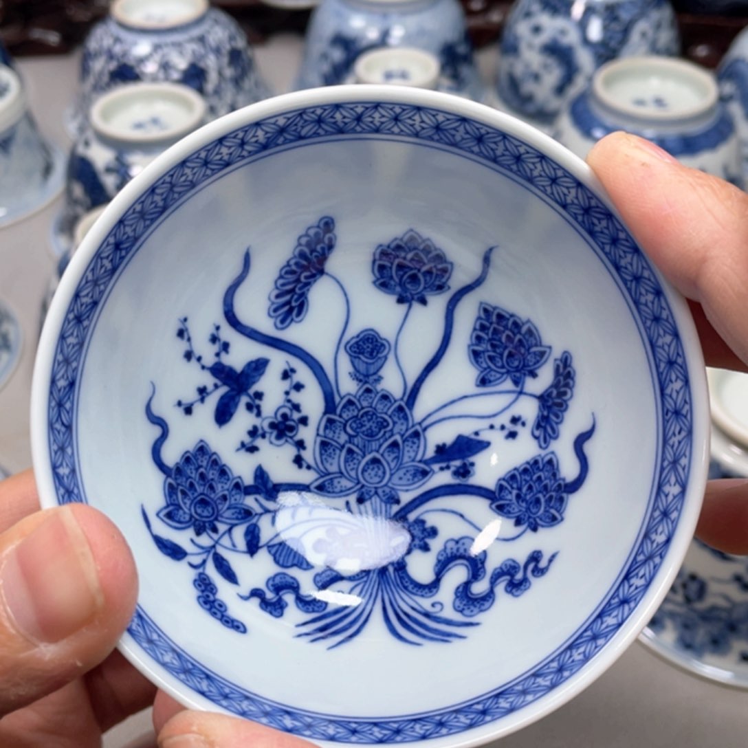 摆件景德镇陶瓷现代手工陶瓷茶具