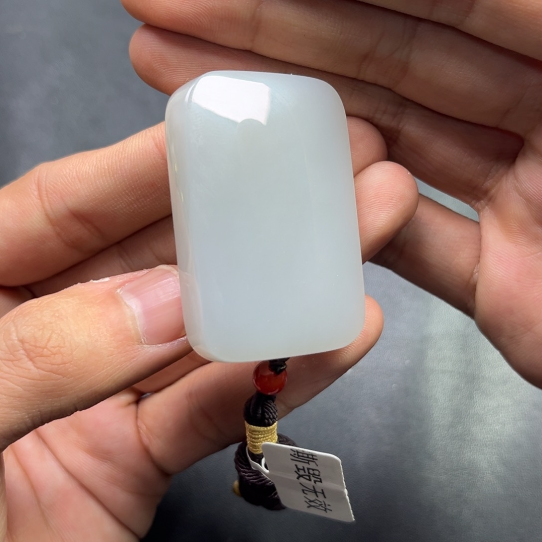 和田玉颈饰未镶嵌多样性钢板料无事牌