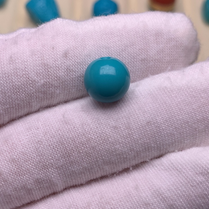 绿松石未镶嵌绿松石圆珠9.7