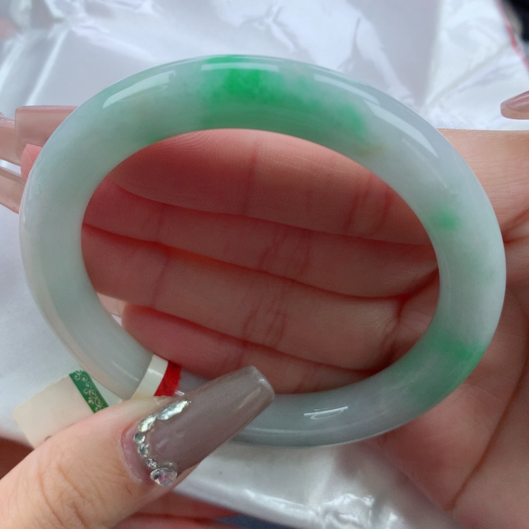 翡翠手镯未镶嵌56.4圆条