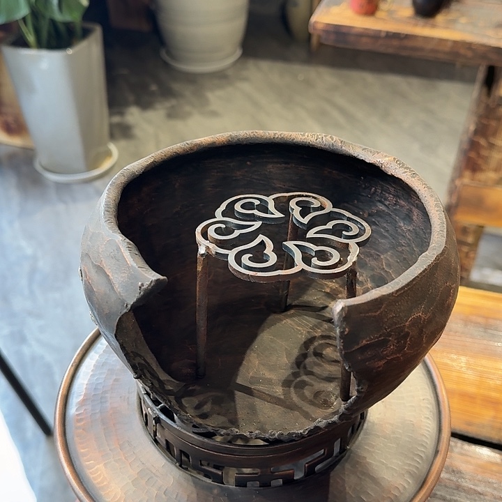 似***锦紫铜手工制作摆件一个