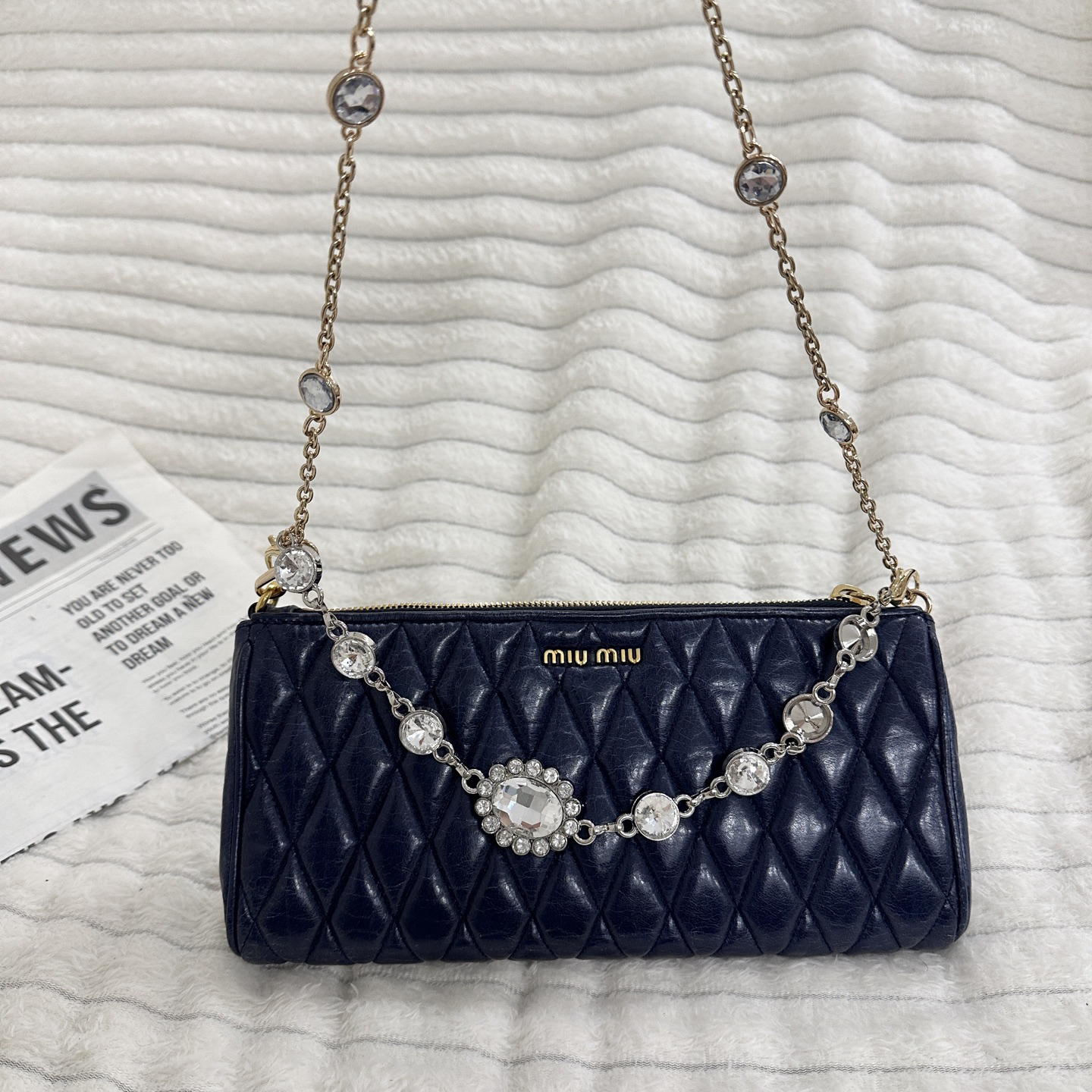 95新 MIU MIU/缪缪 miumiu斜挎包单肩包中古包