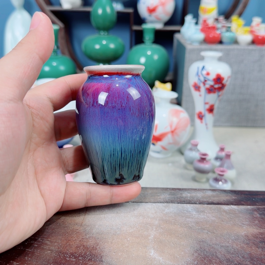 陶瓷手工小花器摆件