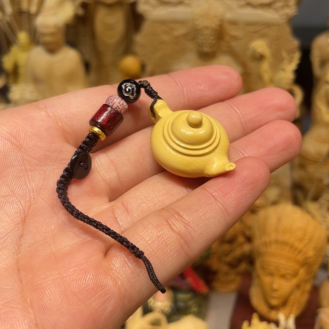 黄杨木小叶小号把把壶