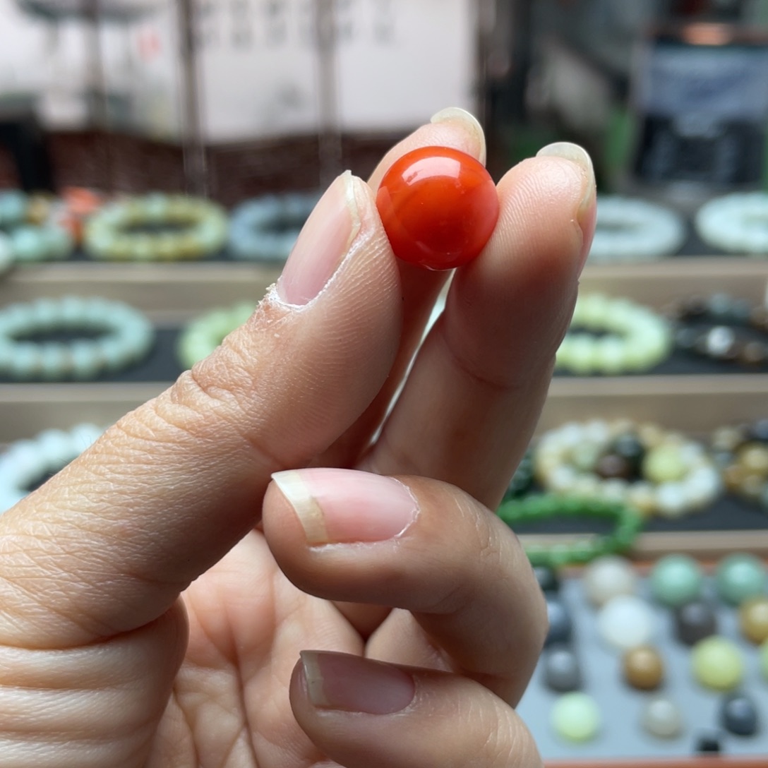 南红玛瑙单珠12未镶嵌