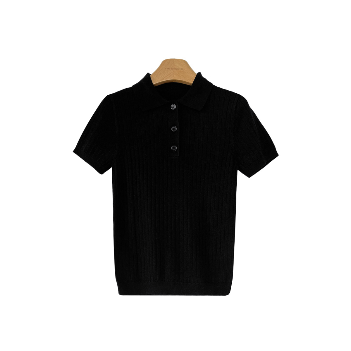 特价~元厂清货 | 迪牌坑条纹翻领短袖针织衫214