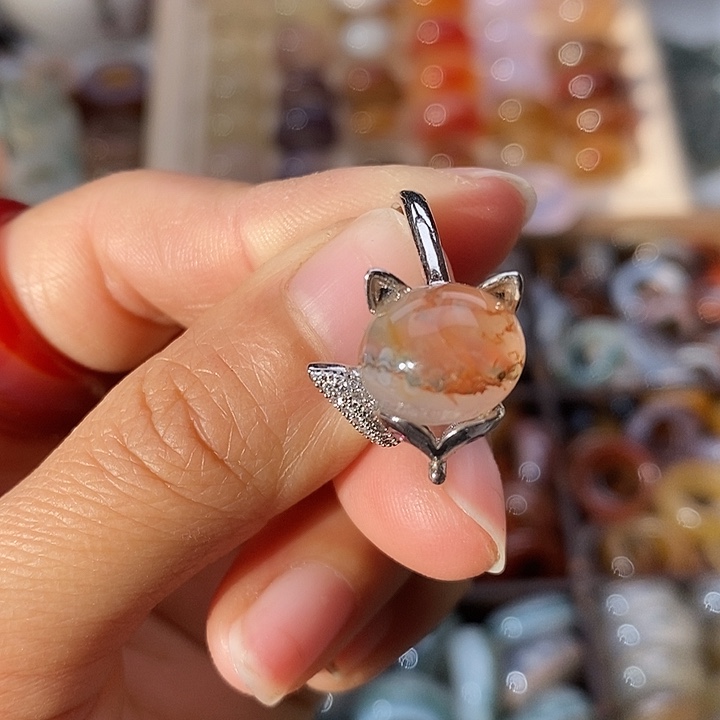 玛瑙/玉髓未镶嵌戒指