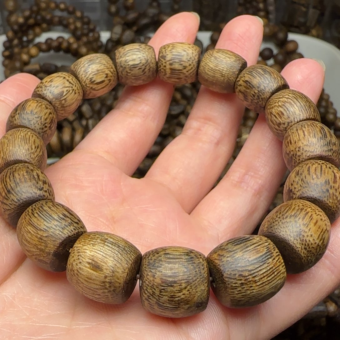 沉香手串文*单圈1.2规格陆河老料14.3克