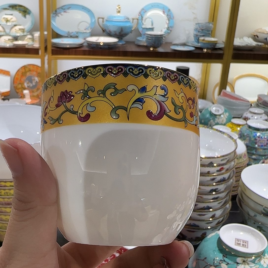 骨瓷珐琅彩工艺瓷器