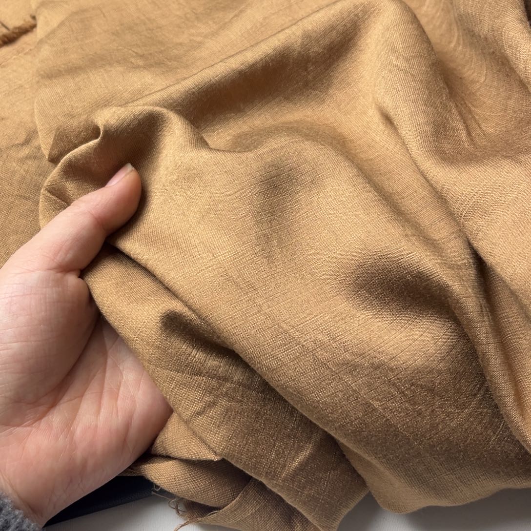 卡其色麻棉1.5米。     