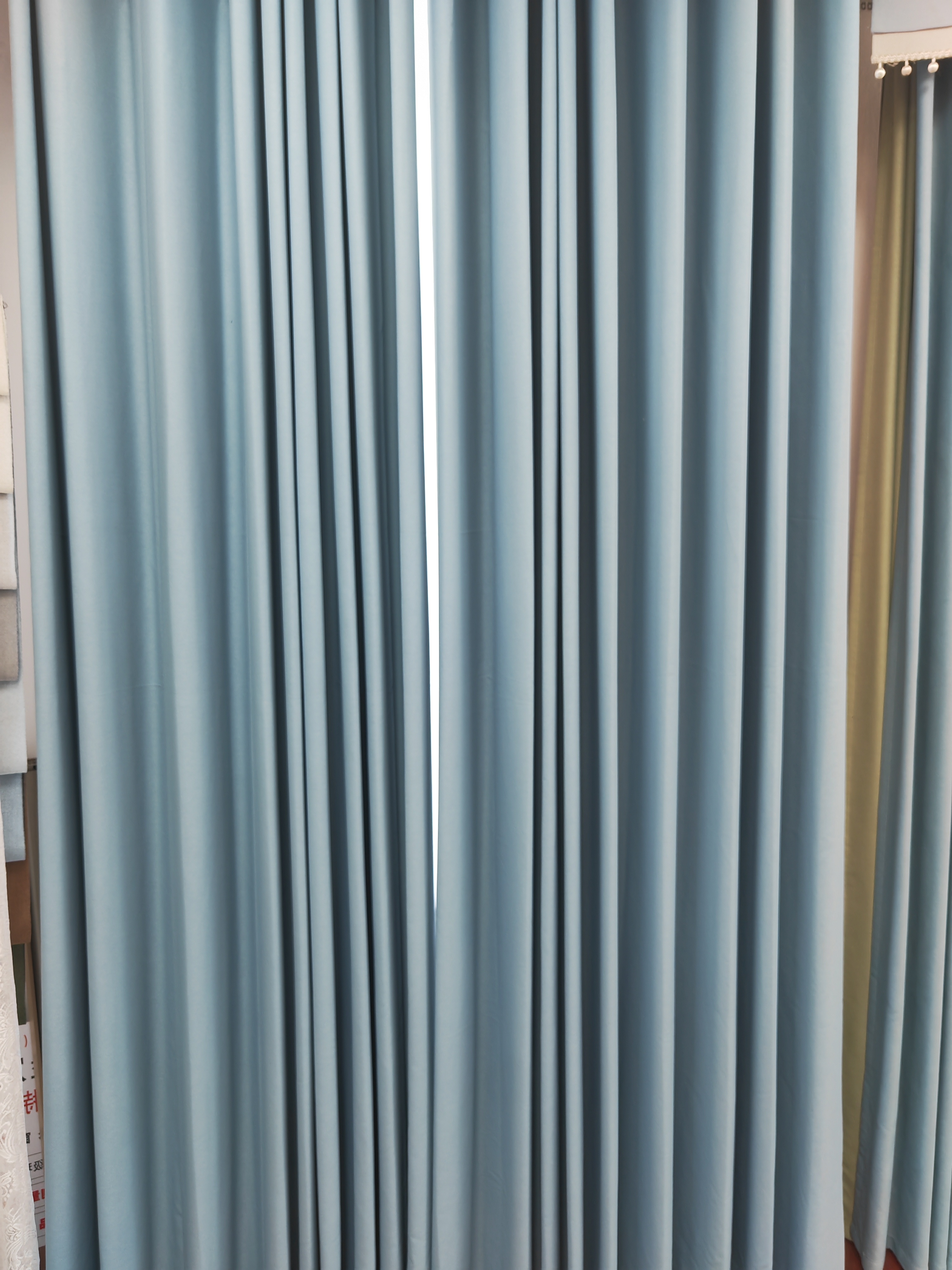 【丹麦丝绒】雾霾蓝 成品窗帘