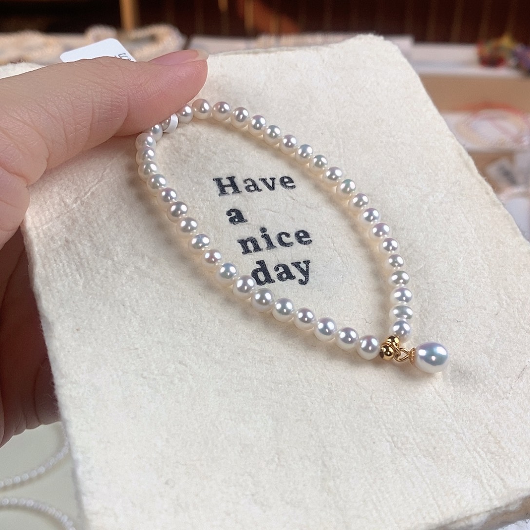 淡水珍珠手绳银S925镶嵌