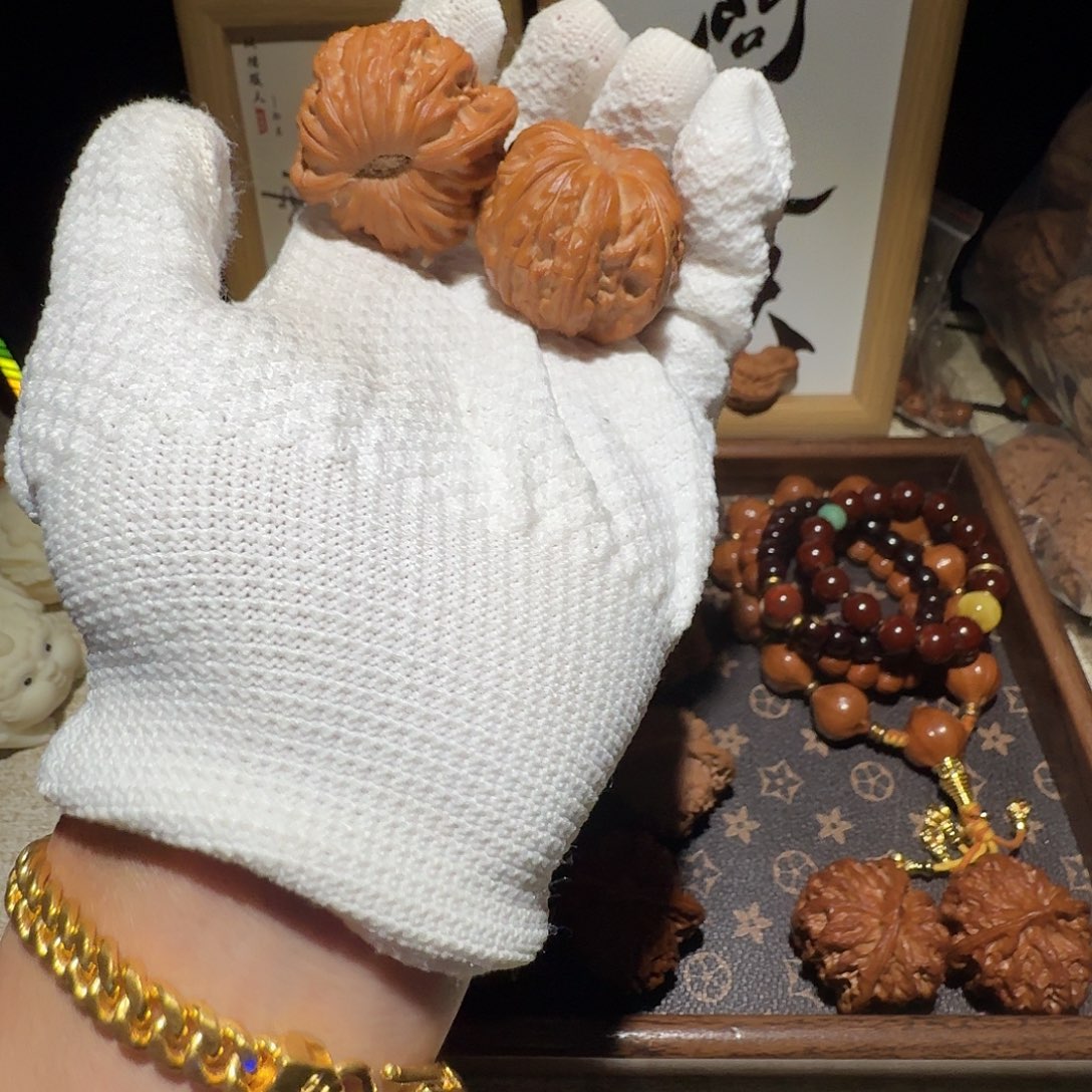 浮***尘吊坠文玩核桃44边