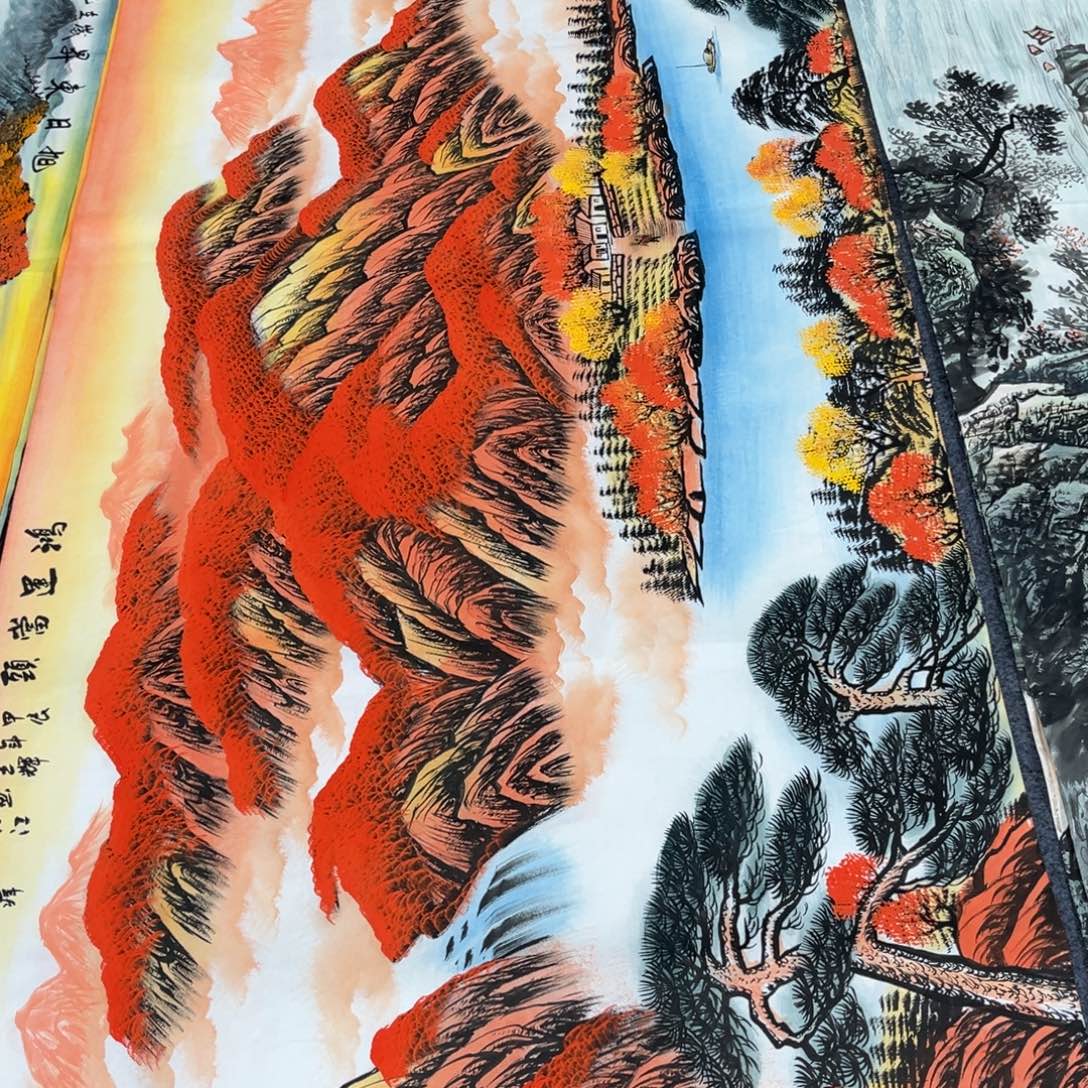 悟***音国画国画山水作品