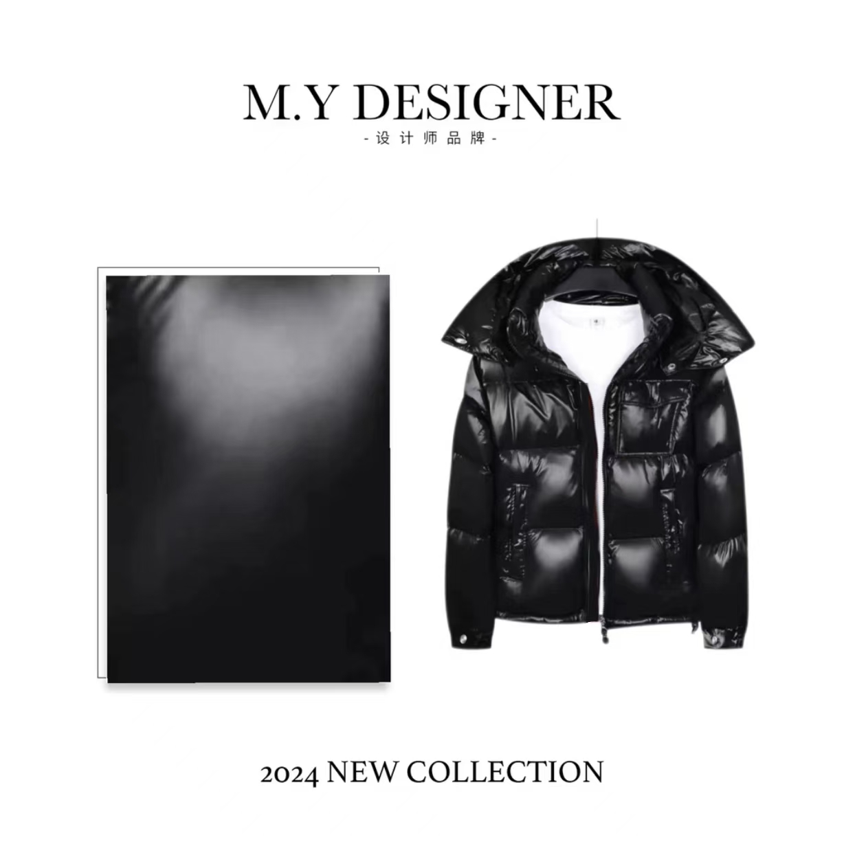 【鹅绒清仓】冬季男女同款彩条时尚气质百搭加厚保暖鹅绒羽绒服BB