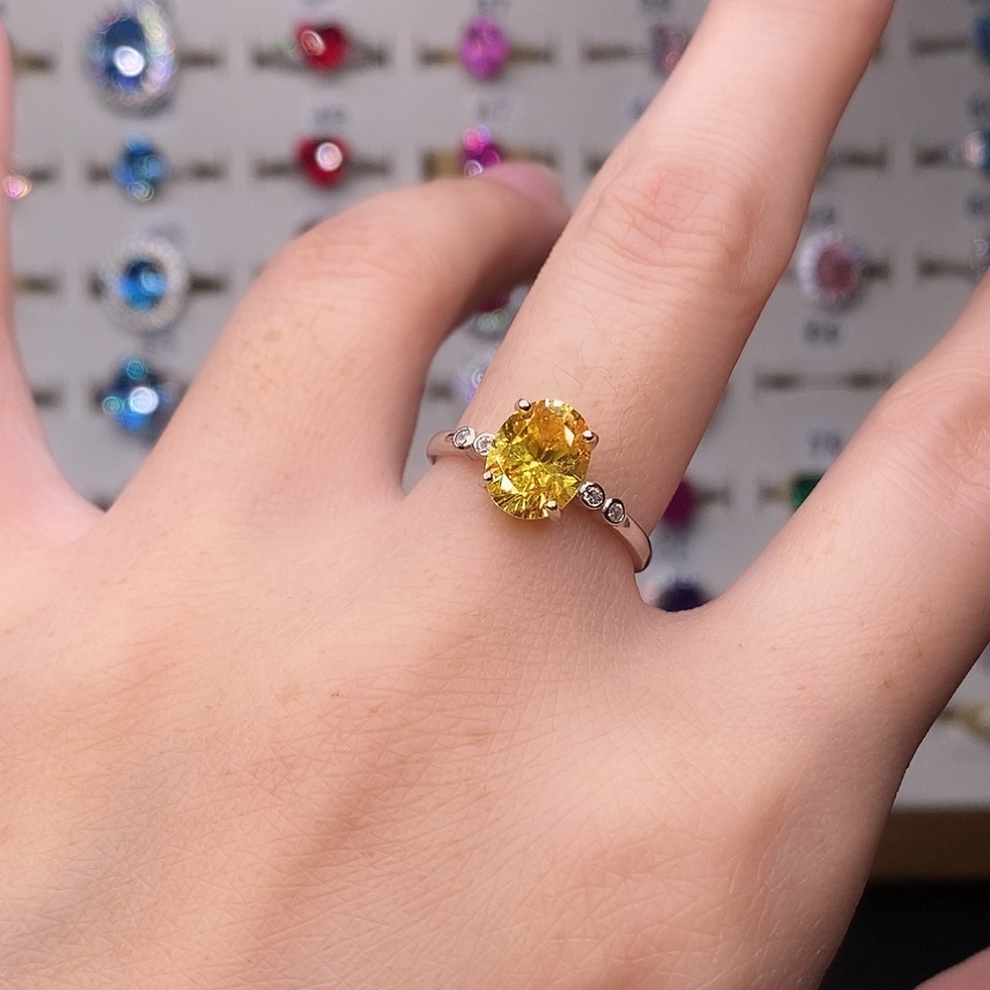 红宝石银S925镶嵌戒指