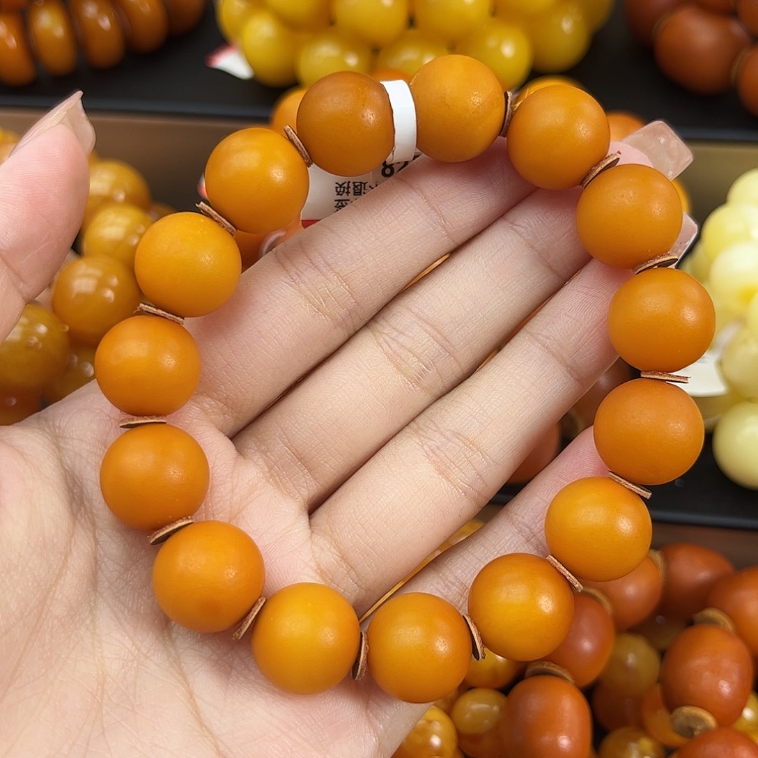 未镶嵌琥珀手串蜜蜡