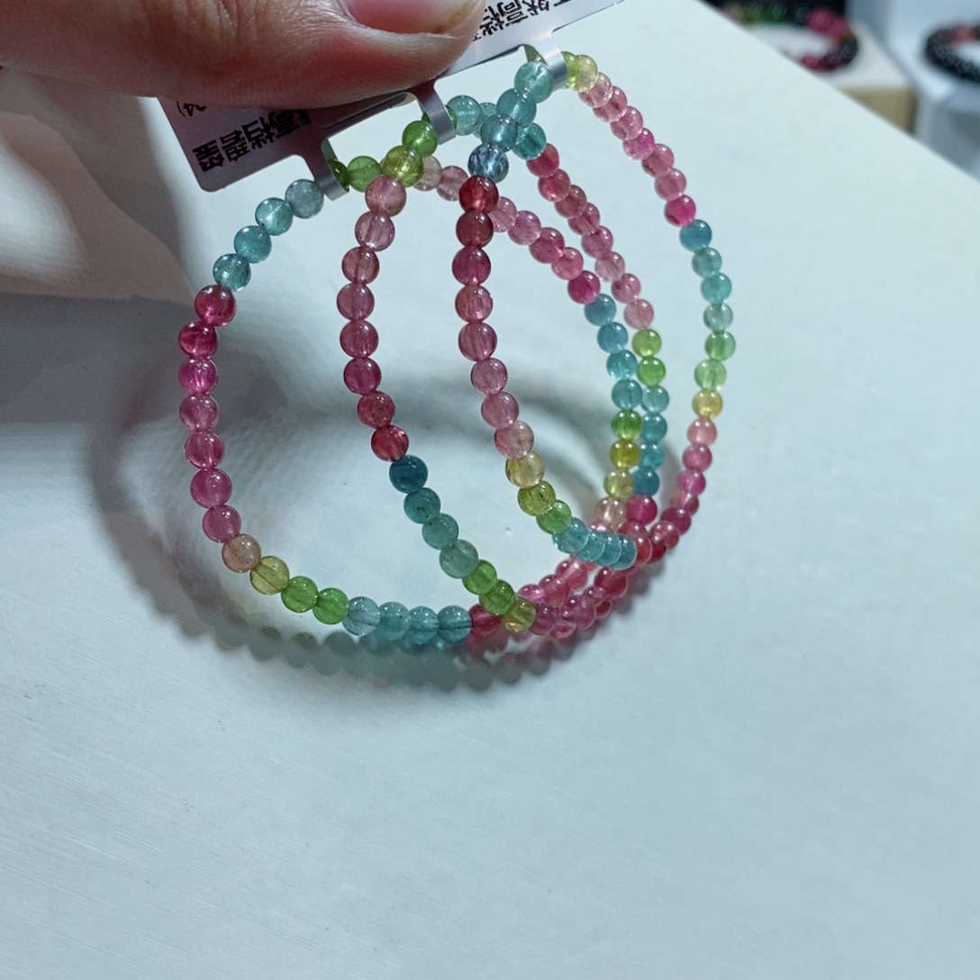 碧玺手链未镶嵌多样性发一条