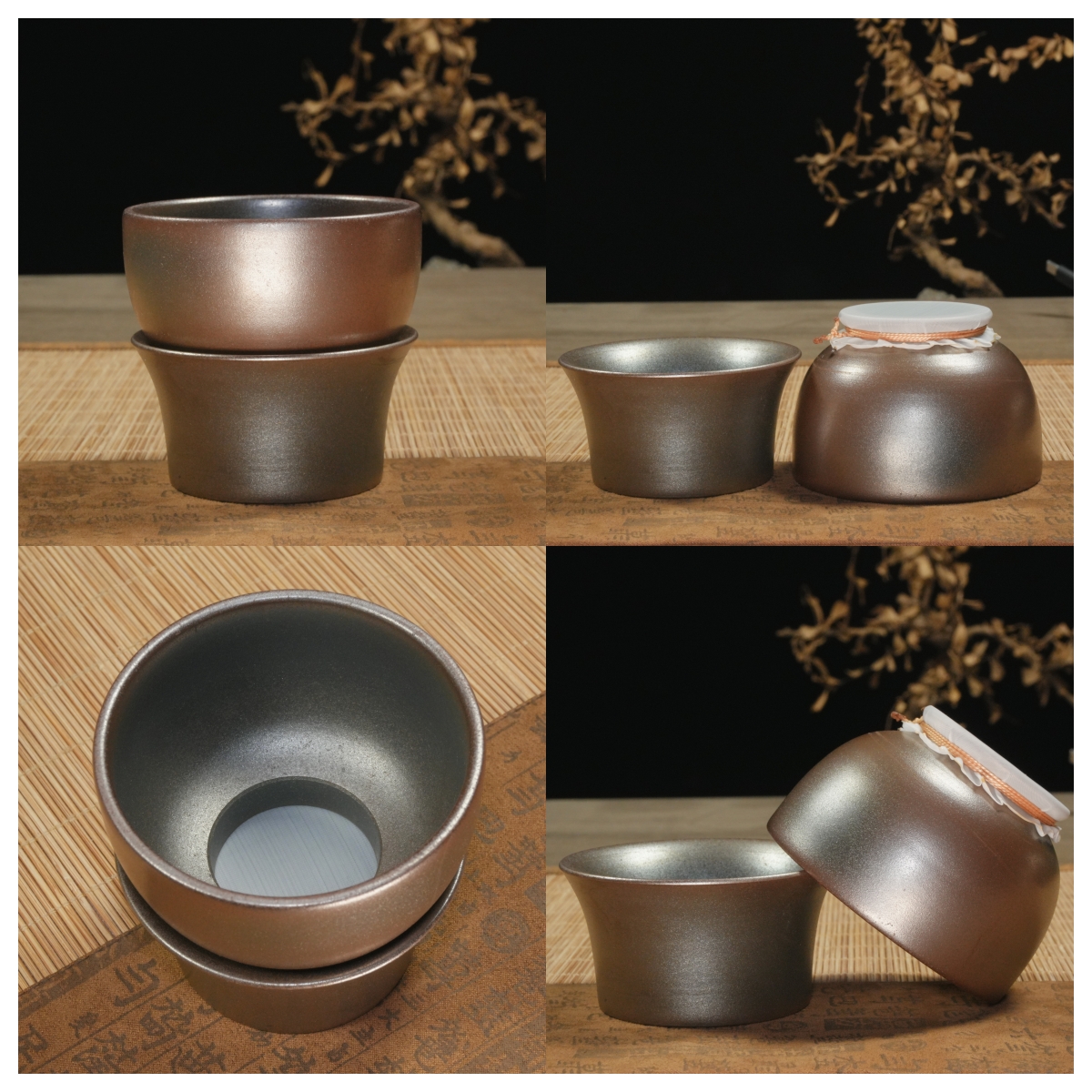 建水紫陶-古法全手-紫泥-柴烧-茶漏-通用-陶瓷茶壶家用泡茶壶茶具