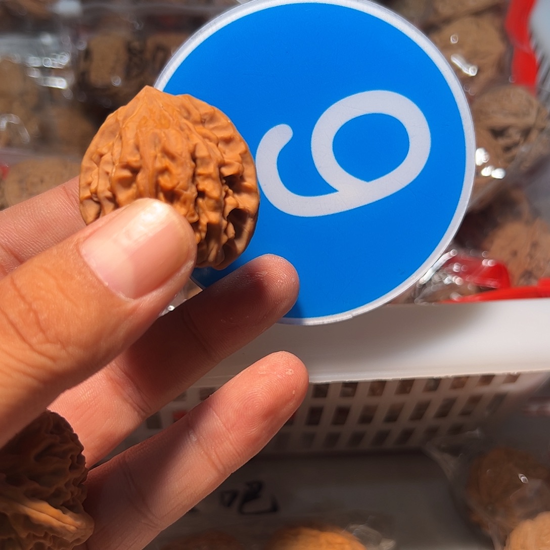 睡***k文玩核桃，蓝色06号