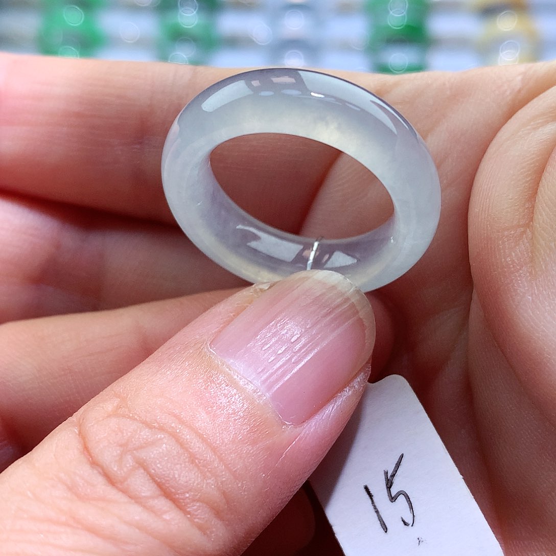 翡翠戒指未镶嵌15号