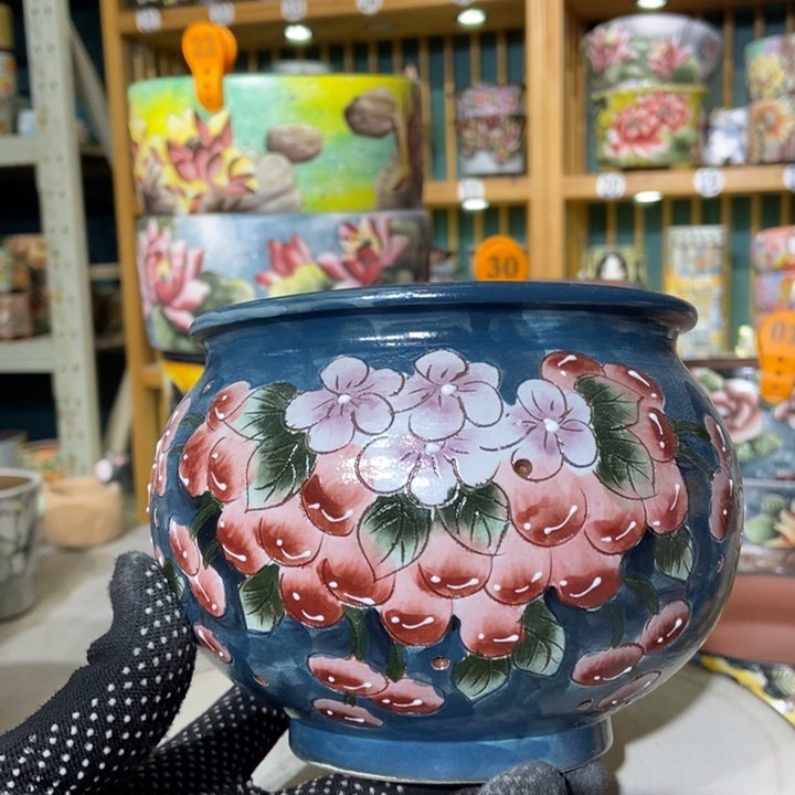 红陶景德镇艺术手绘作品