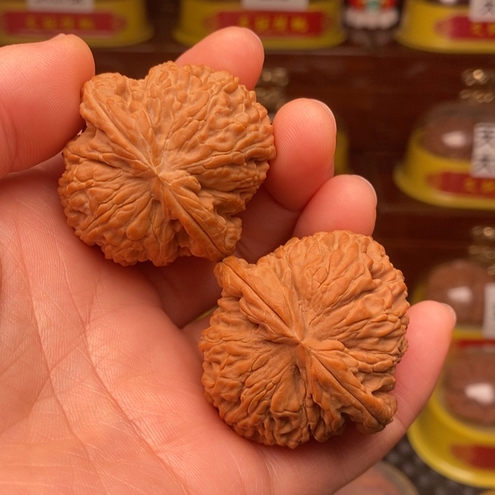 吊坠文玩核桃白狮子