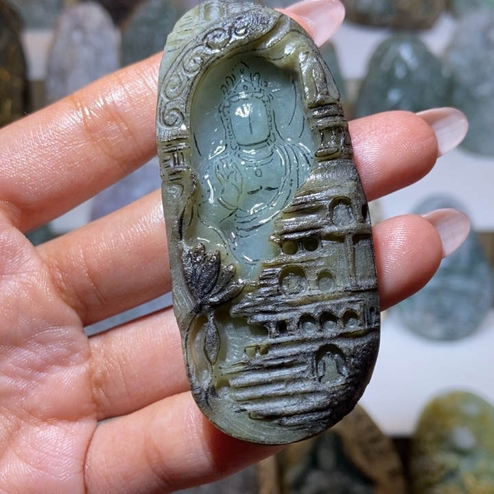 雪***_定制翡翠未镶嵌定制翡翠a货