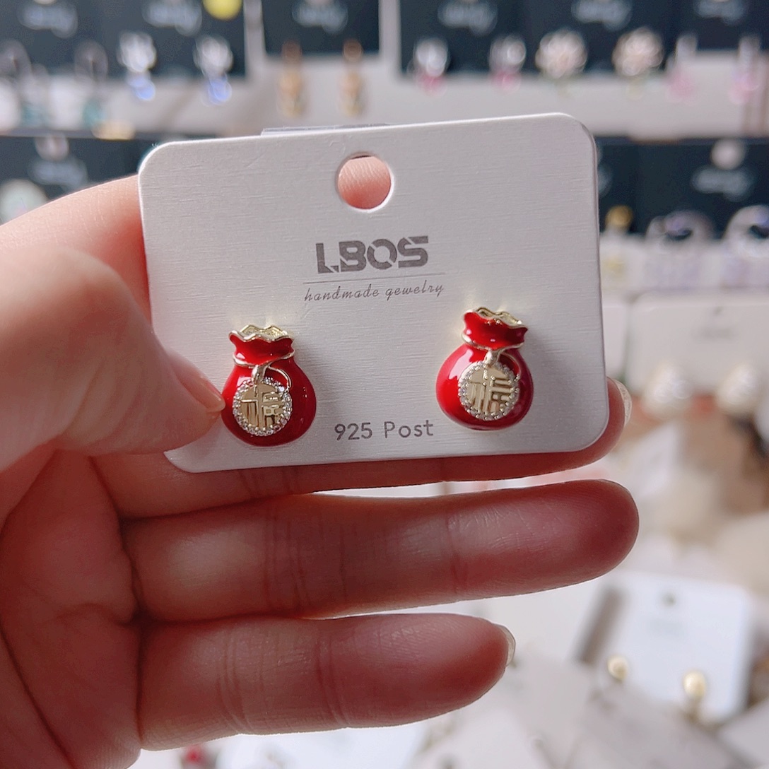 锆石纯铜合金耳环的