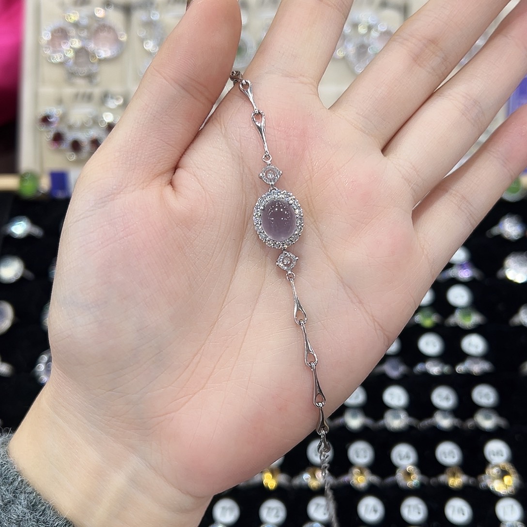 橙***c戒指银S925镶嵌萤石