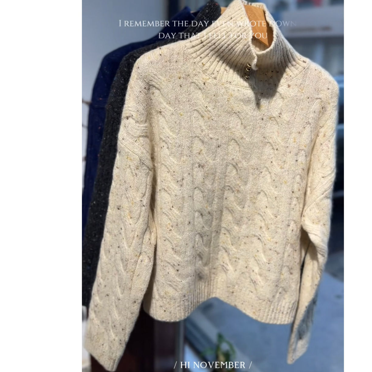 【夹心饼干】点子纱100%山羊绒 加密加厚洋气小众羊绒衫