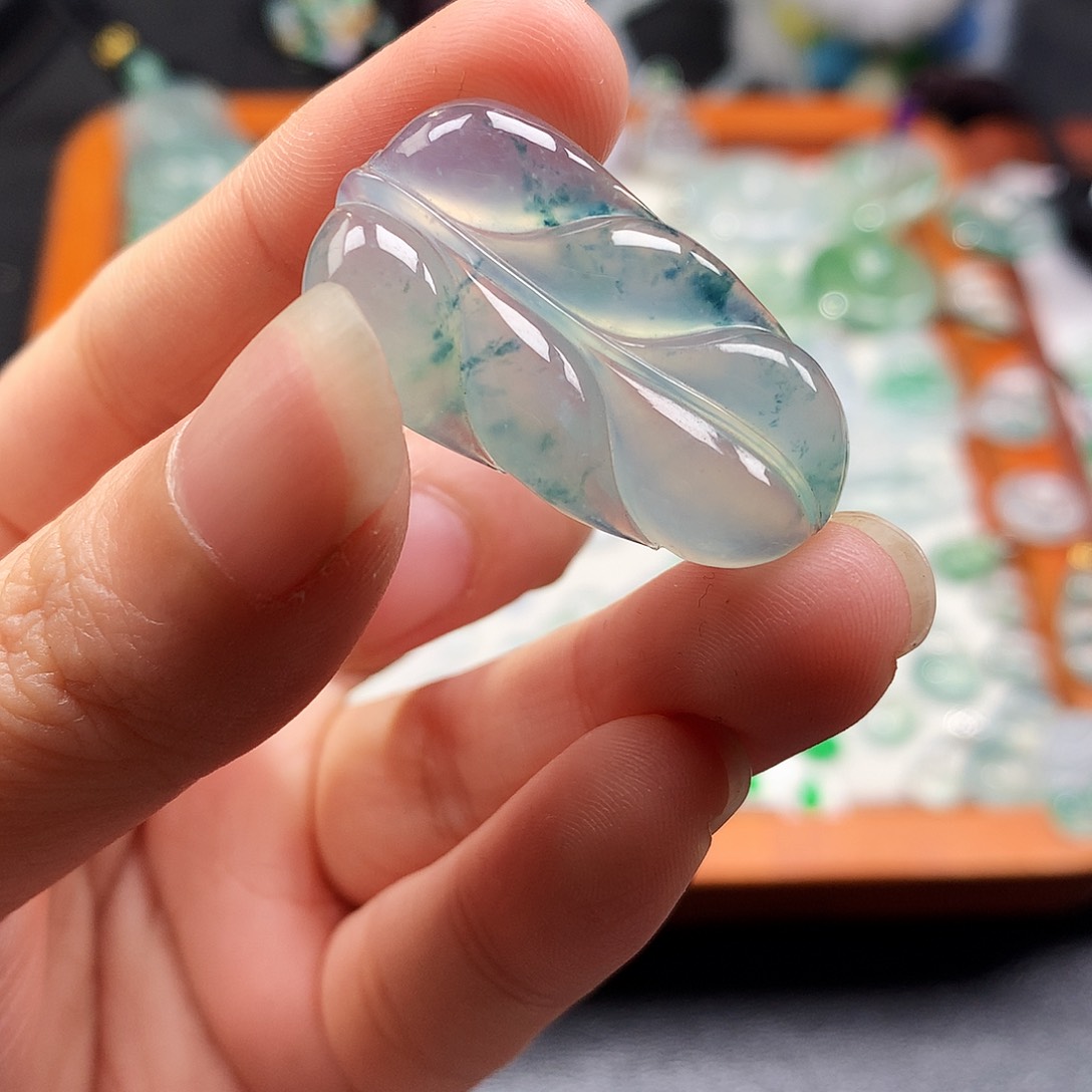 吊坠(不含链)未镶嵌翡翠叶子