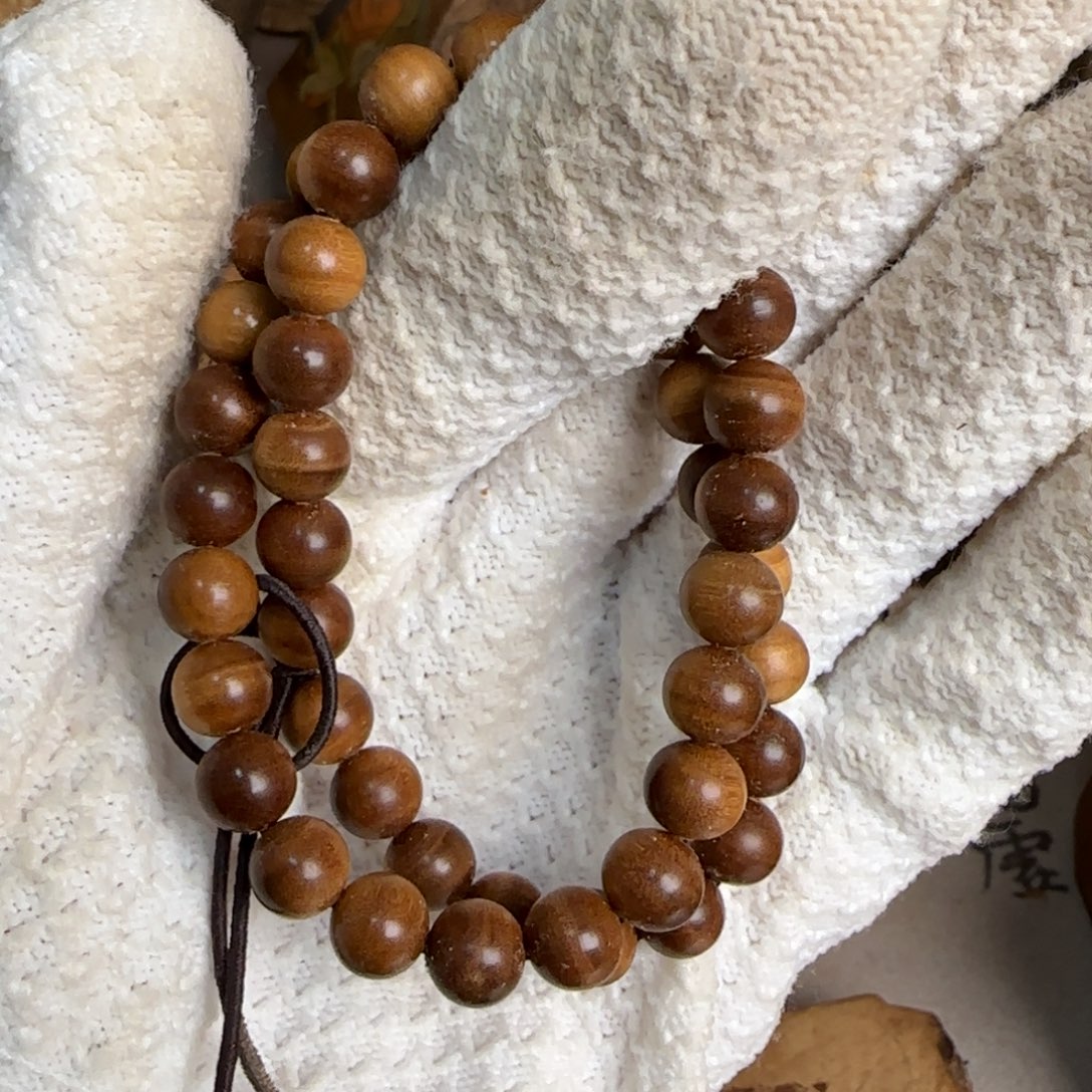 放***屁无事牌檀香木08双圈彩绘料差价