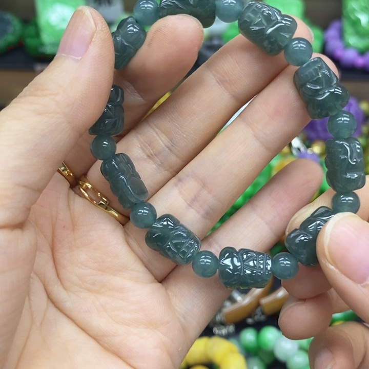翡翠未镶嵌耳饰手链26
