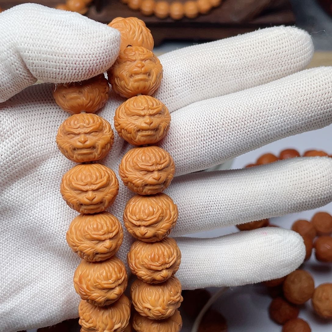 猴头核桃手串黑*悟空16