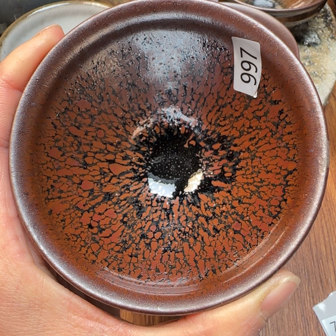 柴烧建盏茶盏茶杯997