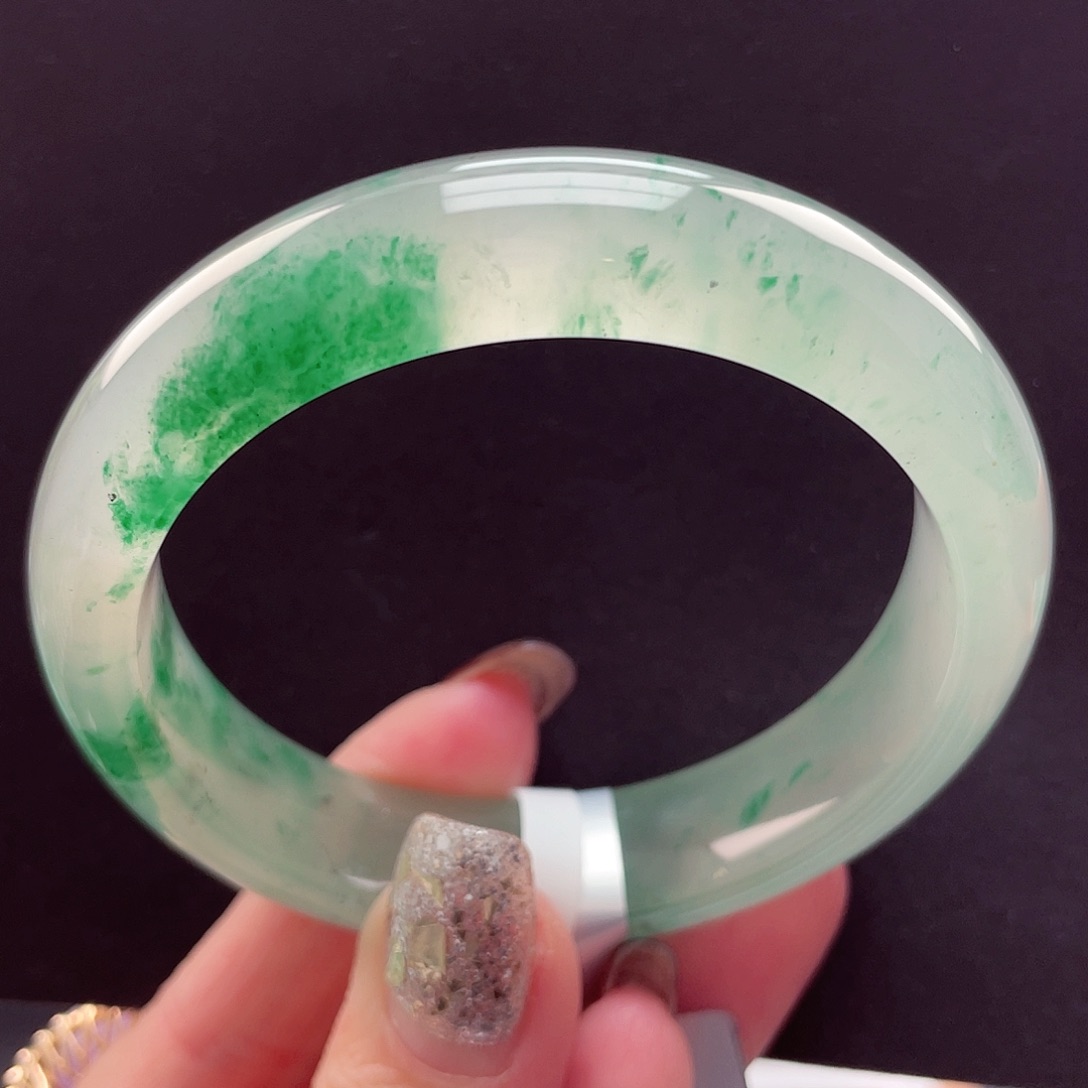 石英质玉未镶嵌手镯54-55