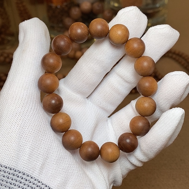 檀香木正区印度迈索尔老山檀香12mm黑肉横纹