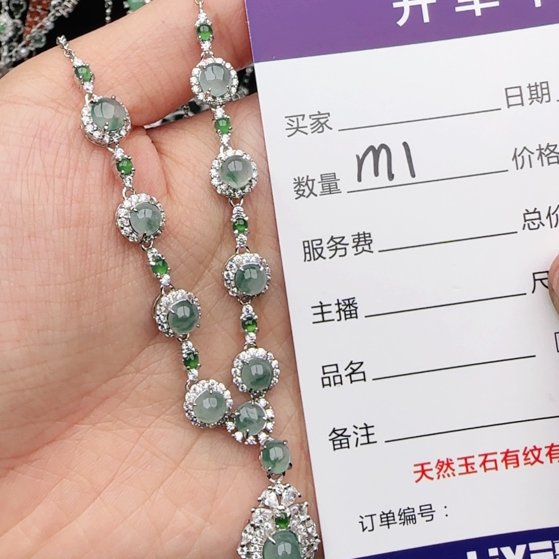 翡翠戒指银S925镶嵌戒指