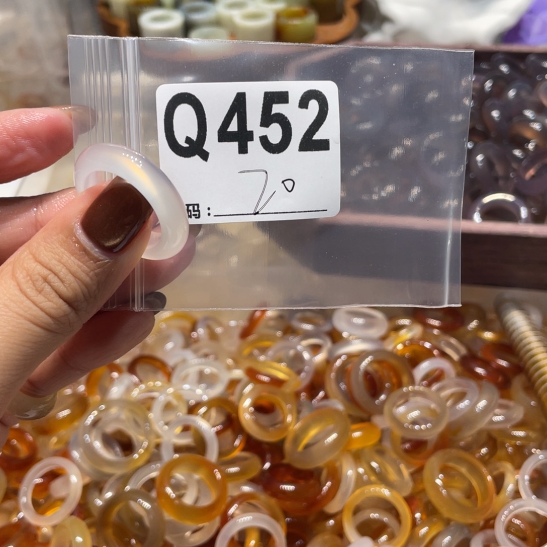 玛瑙/玉髓未镶嵌戒指452