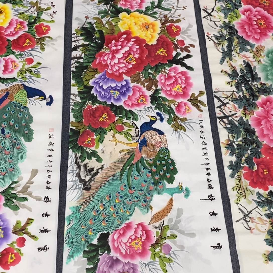 国画尺寸180✖️70小六尺纯手绘画画画