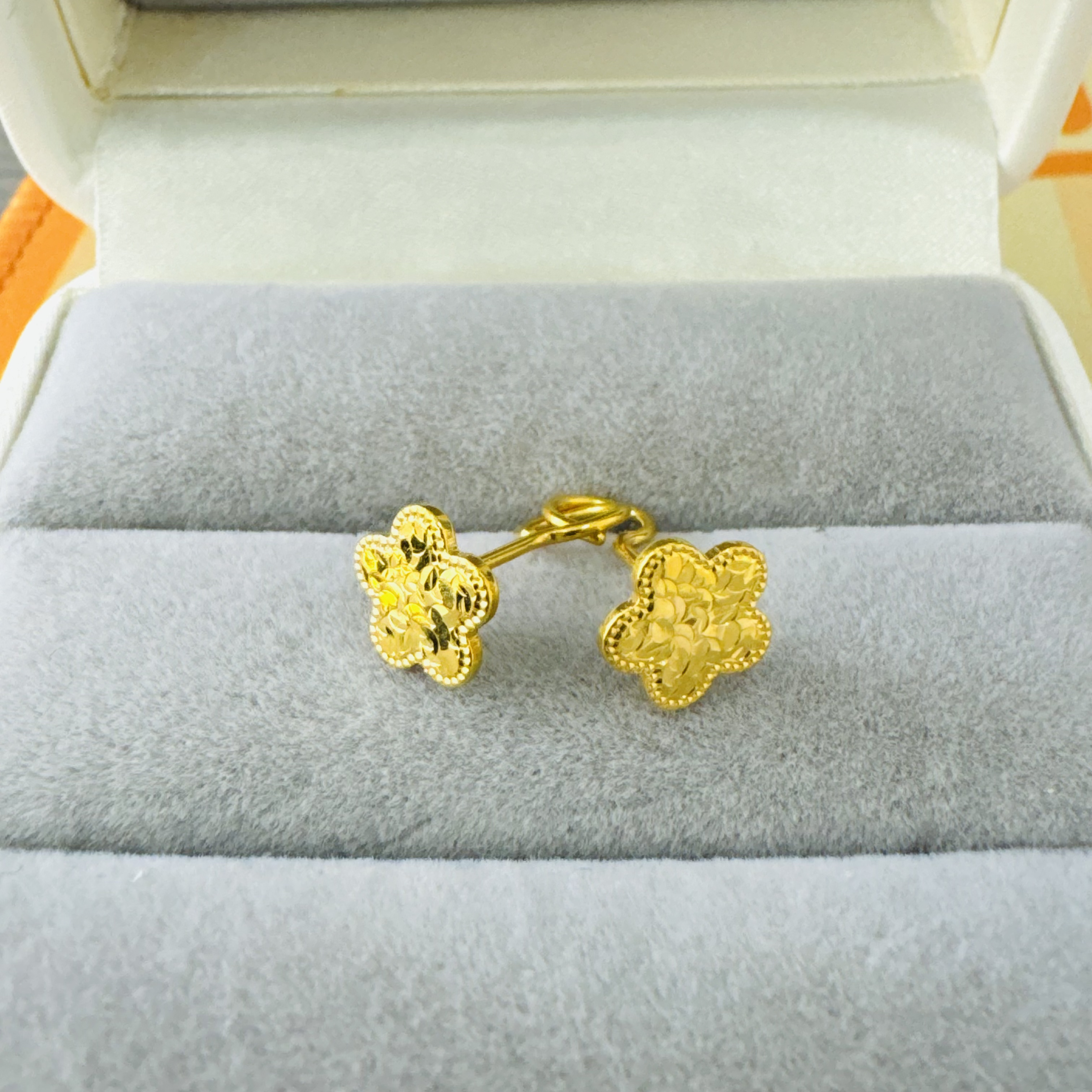 【木木专享】足金999饰品 时尚耳钉 2.22 GP